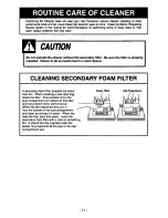 Preview for 11 page of Panasonic MCV5320 - UPRIGHT VACUUM-QKDR Operating Instructions Manual