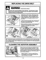 Preview for 14 page of Panasonic MCV5320 - UPRIGHT VACUUM-QKDR Operating Instructions Manual