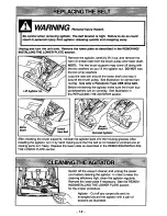 Предварительный просмотр 14 страницы Panasonic MCV5330 - UPRIGHT VACUUM 12.0 Operating Instructions Manual