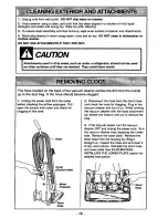 Предварительный просмотр 16 страницы Panasonic MCV5330 - UPRIGHT VACUUM 12.0 Operating Instructions Manual