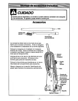 Предварительный просмотр 27 страницы Panasonic MCV5330 - UPRIGHT VACUUM 12.0 Operating Instructions Manual