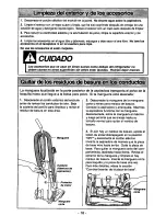 Предварительный просмотр 36 страницы Panasonic MCV5330 - UPRIGHT VACUUM 12.0 Operating Instructions Manual