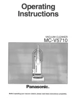 Предварительный просмотр 1 страницы Panasonic MCV5710 - UPRIGHT VACUUM-QKDR Operating Instructions Manual