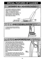 Предварительный просмотр 8 страницы Panasonic MCV5710 - UPRIGHT VACUUM-QKDR Operating Instructions Manual