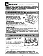 Предварительный просмотр 13 страницы Panasonic MCV5710 - UPRIGHT VACUUM-QKDR Operating Instructions Manual