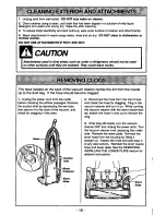 Предварительный просмотр 16 страницы Panasonic MCV5710 - UPRIGHT VACUUM-QKDR Operating Instructions Manual