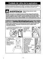 Предварительный просмотр 31 страницы Panasonic MCV5710 - UPRIGHT VACUUM-QKDR Operating Instructions Manual