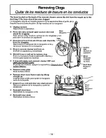 Preview for 18 page of Panasonic MCV5716 - UPRIGHT VACUUM Operating Instructions Manual