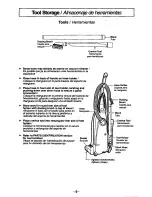 Предварительный просмотр 9 страницы Panasonic MCV5720 - UPRIGHT VACUUM Operating Instructions Manual