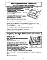 Предварительный просмотр 15 страницы Panasonic MCV5720 - UPRIGHT VACUUM Operating Instructions Manual