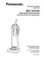 Предварительный просмотр 1 страницы Panasonic MCV5730 - UPRIGHT VACUUM Operating Instructions Manual