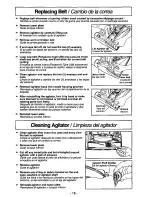 Предварительный просмотр 16 страницы Panasonic MCV5730 - UPRIGHT VACUUM Operating Instructions Manual