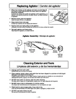 Предварительный просмотр 17 страницы Panasonic MCV5730 - UPRIGHT VACUUM Operating Instructions Manual