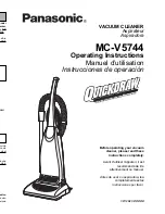 Panasonic MCV5744 - UPRIGHT VACUUM Operating Instructions Manual предпросмотр