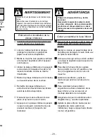 Предварительный просмотр 29 страницы Panasonic MCV5744 - UPRIGHT VACUUM Operating Instructions Manual