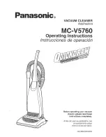 Panasonic MCV5760 - UPRIGHT VACUUM Operating Instructions Manual preview