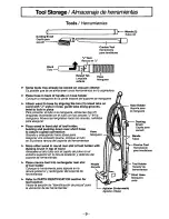 Предварительный просмотр 9 страницы Panasonic MCV5760 - UPRIGHT VACUUM Operating Instructions Manual