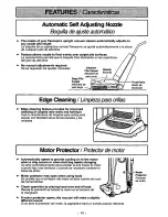 Предварительный просмотр 10 страницы Panasonic MCV5760 - UPRIGHT VACUUM Operating Instructions Manual