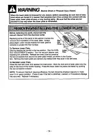 Предварительный просмотр 14 страницы Panasonic MCV6602 - UPRIGHT VACUUM Operating Instructions Manual