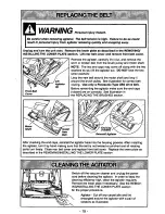 Предварительный просмотр 15 страницы Panasonic MCV6602 - UPRIGHT VACUUM Operating Instructions Manual