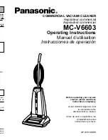 Panasonic MCV6603 - COMMERCIAL VACUUM Operating Instructions Manual предпросмотр