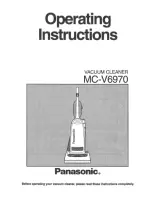 Panasonic MCV6970 - UPRIGHT VACUUM-68 Operating Instructions Manual preview