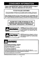 Preview for 2 page of Panasonic MCV6970 - UPRIGHT VACUUM-68 Operating Instructions Manual