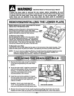 Preview for 14 page of Panasonic MCV6970 - UPRIGHT VACUUM-68 Operating Instructions Manual