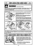 Preview for 15 page of Panasonic MCV6970 - UPRIGHT VACUUM-68 Operating Instructions Manual