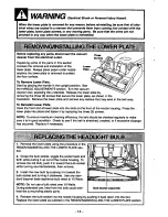 Предварительный просмотр 14 страницы Panasonic MCV6980 - UPRIGHT VACUUM-QKDR Operating Instructions Manual