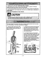 Предварительный просмотр 17 страницы Panasonic MCV6980 - UPRIGHT VACUUM-QKDR Operating Instructions Manual