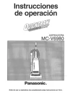 Предварительный просмотр 21 страницы Panasonic MCV6980 - UPRIGHT VACUUM-QKDR Operating Instructions Manual