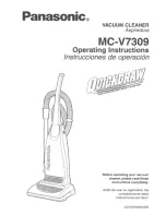 Предварительный просмотр 1 страницы Panasonic MCV7309 - UPRIGHT VACUUM Operating Instructions Manual