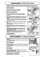 Предварительный просмотр 17 страницы Panasonic MCV7309 - UPRIGHT VACUUM Operating Instructions Manual