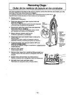 Предварительный просмотр 19 страницы Panasonic MCV7309 - UPRIGHT VACUUM Operating Instructions Manual