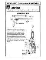 Предварительный просмотр 7 страницы Panasonic MCV7320 - UPRIGHT VACUUM-QKDR Operating Instructions Manual