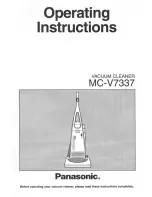 Предварительный просмотр 1 страницы Panasonic MCV7337 - UPRIGHT VACUUM-QKDR Operating Instructions Manual