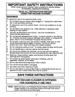 Предварительный просмотр 4 страницы Panasonic MCV7337 - UPRIGHT VACUUM-QKDR Operating Instructions Manual