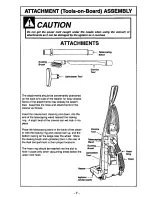 Предварительный просмотр 7 страницы Panasonic MCV7337 - UPRIGHT VACUUM-QKDR Operating Instructions Manual