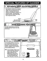 Предварительный просмотр 8 страницы Panasonic MCV7337 - UPRIGHT VACUUM-QKDR Operating Instructions Manual