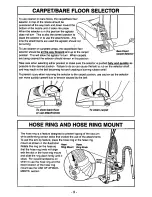 Предварительный просмотр 9 страницы Panasonic MCV7337 - UPRIGHT VACUUM-QKDR Operating Instructions Manual