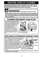 Предварительный просмотр 12 страницы Panasonic MCV7337 - UPRIGHT VACUUM-QKDR Operating Instructions Manual