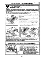 Предварительный просмотр 15 страницы Panasonic MCV7337 - UPRIGHT VACUUM-QKDR Operating Instructions Manual