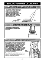 Предварительный просмотр 8 страницы Panasonic MCV7347 - UPRIGHT VACUUM-QKDR Operating Instructions Manual