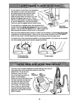 Предварительный просмотр 9 страницы Panasonic MCV7347 - UPRIGHT VACUUM-QKDR Operating Instructions Manual