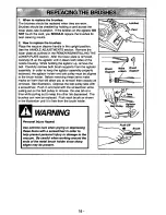 Предварительный просмотр 18 страницы Panasonic MCV7347 - UPRIGHT VACUUM-QKDR Operating Instructions Manual