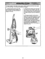 Предварительный просмотр 21 страницы Panasonic MCV7347 - UPRIGHT VACUUM-QKDR Operating Instructions Manual