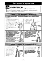 Предварительный просмотр 30 страницы Panasonic MCV7347 - UPRIGHT VACUUM-QKDR Operating Instructions Manual