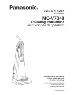 Предварительный просмотр 1 страницы Panasonic MCV7348 - UPRIGHT VACUUM-PLAT Operating Instructions Manual