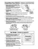 Предварительный просмотр 11 страницы Panasonic MCV7348 - UPRIGHT VACUUM-PLAT Operating Instructions Manual